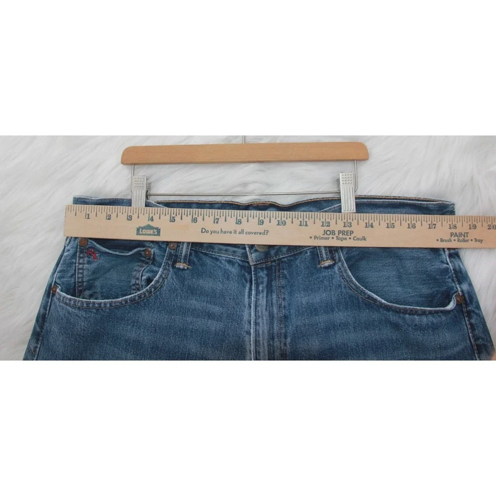 Polo Ralph Lauren Mens 36x28 Classic Fit Straight Leg Blue Denim Jeans Blokecore